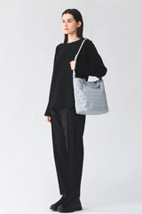 Bao Bao Issey Miyake Crystal Matte Hand Bag in Lavender