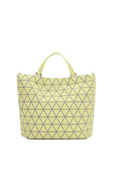 Bao Bao Issey Miyake Crystal Matte Hand Bag in Lime Yellow