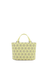 Bao Bao Issey Miyake Crystal Matte Mini Hand Bag in Lime Yellow