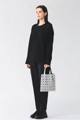 Bao Bao Issey Miyake Prism Gloss Small Tote in Charcoal Grey