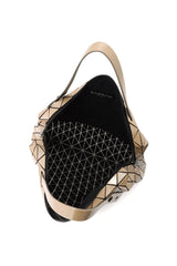 Bao Bao Issey Miyake Row Metallic Hand Bag in Gold