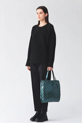 Bao Bao Issey Miyake Row Metallic Hand Bag in Gold