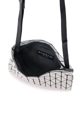 Bao Bao Issey Miyake Row Metallic Small Shoulder Bag in White