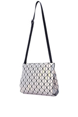 Bao Bao Issey Miyake Row Metallic Small Shoulder Bag in White