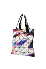 Bao Bao Issey Miyake Warp Light Refraction Tote in White Mix