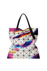 Bao Bao Issey Miyake Warp Light Refraction Tote in White Mix