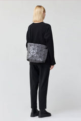Bao Bao Issey Miyake "Blocky" Shoulder Bag in Charcoal Grey