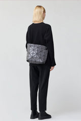 Bao Bao Issey Miyake "Blocky" Shoulder Bag in Light Grey