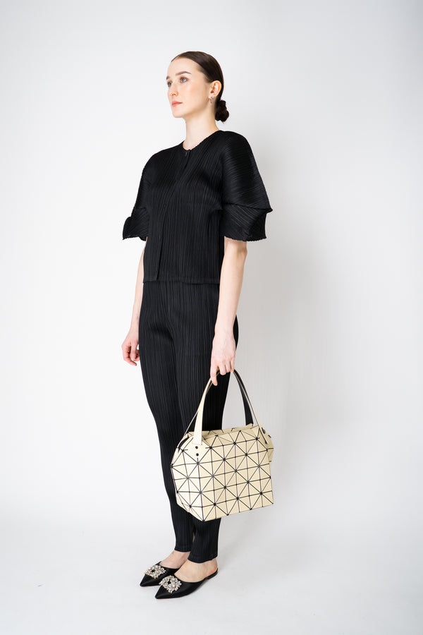 Bao Bao Issey Miyake Boston Hand Bag in Cream Vancouver. Shop Online or in Store.