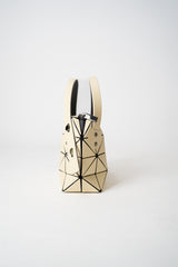 Bao Bao Issey Miyake Boston Mini Hand Bag in Cream Vancouver. Shop Online or in Store.