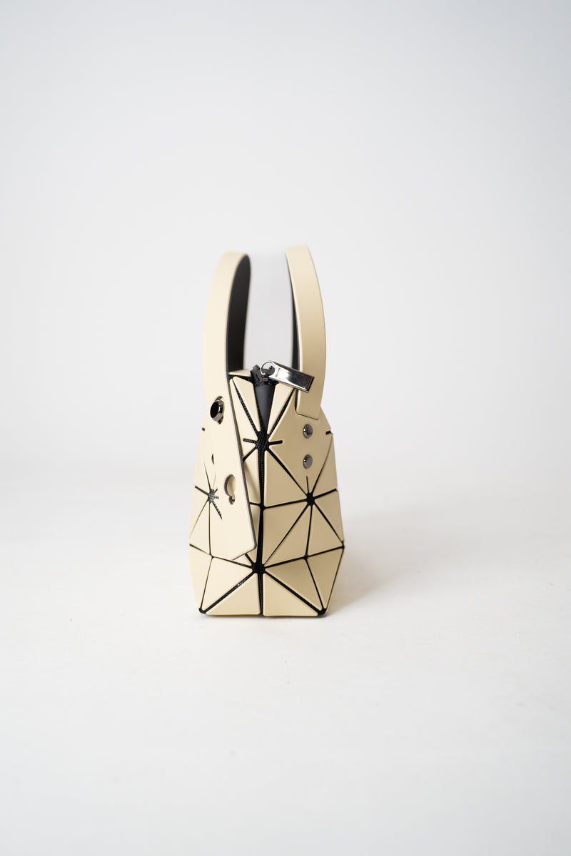 Bao Bao Issey Miyake Boston Mini Hand Bag in Cream Vancouver. Shop Online or in Store.