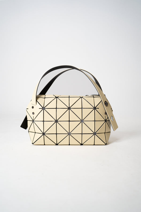 Bao Bao Issey Miyake Boston Mini Hand Bag in Cream Vancouver. Shop Online or in Store.