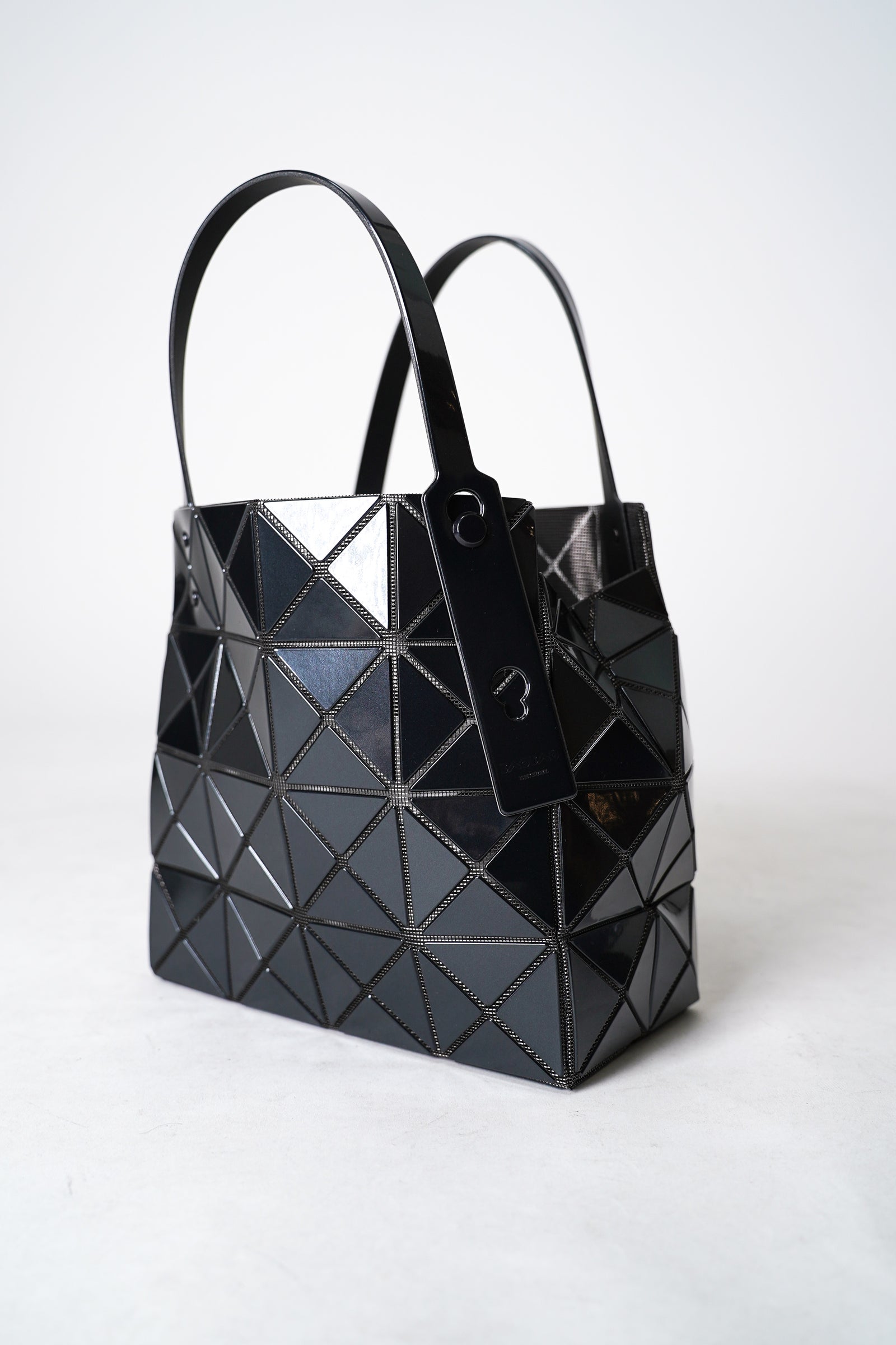 Bao Bao Issey Miyake Carat Hand Bag in Glossy Black