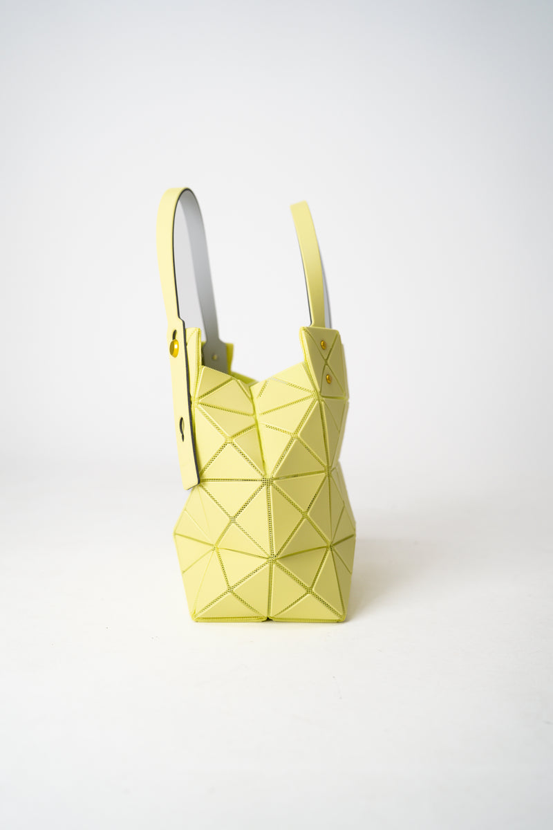 Bao Bao Issey Miyake Carat Matte Hand Bag in Acid Green Vancouver. Shop Online or in Store.