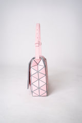 Bao Bao Issey Miyake Fossette Versatile Handbag and Crossbody Bag in Pink Vancouver. Shop Online or in Store.