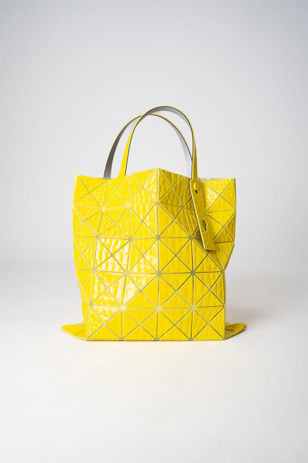 Bao Bao Issey Miyake Kaiju Embossed Tote in Yellow Vancouver. Shop Online or in Store.