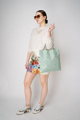 Bao Bao Issey Miyake Lucent W Color Matte Tote Bag in Light Green Vancouver. Shop Online or in Store.