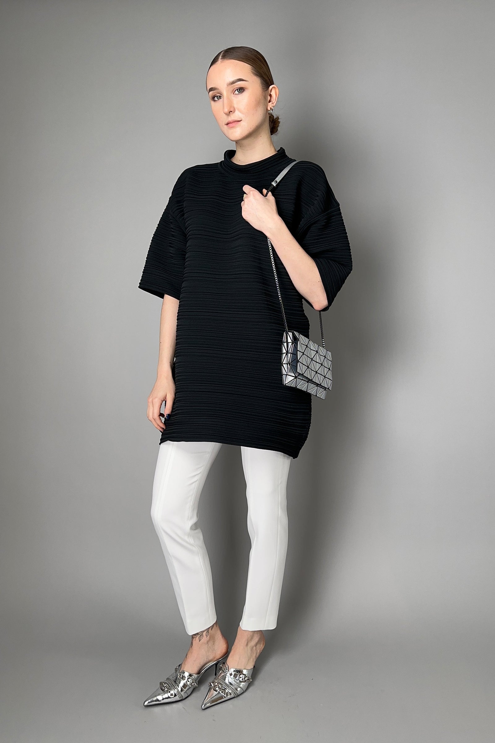 Bao Bao Issey Miyake Platinum Coffret Shoulder Bag in Silver