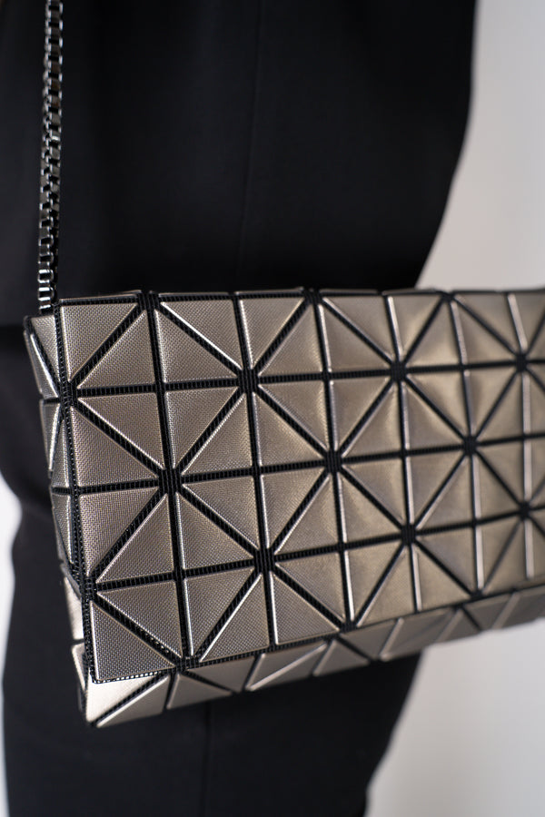 Bao Bao Issey Miyake Platinum Coffret Shoulder Bag in Dark Grey Vancouver. Shop Online or in Store.