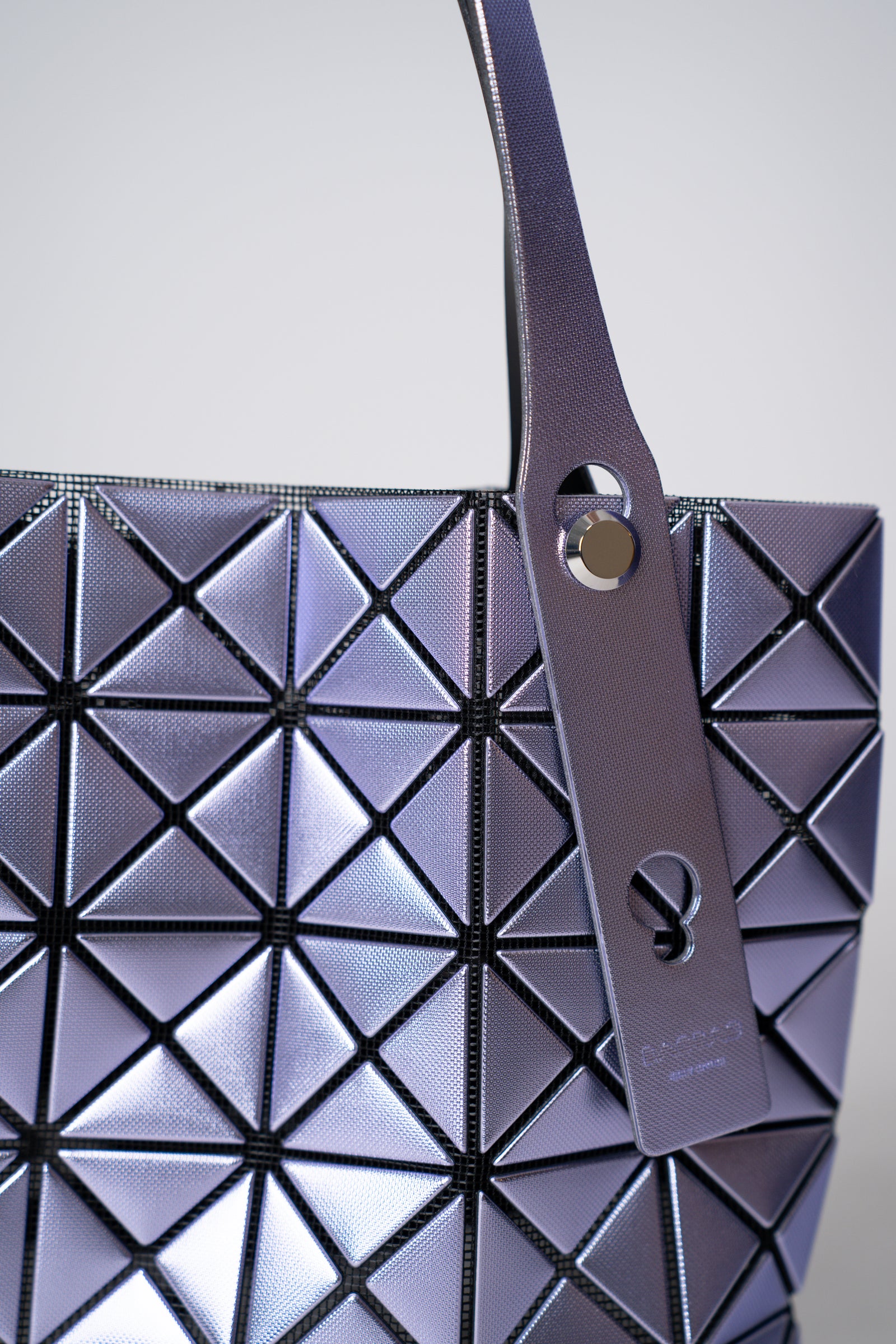 Bao Bao Issey Miyake Platinum Mini Metallic Tote Bag in Purple