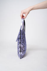 Bao Bao Issey Miyake Platinum Mini Metallic Tote Bag in Purple Vancouver. Shop Online or in Store.