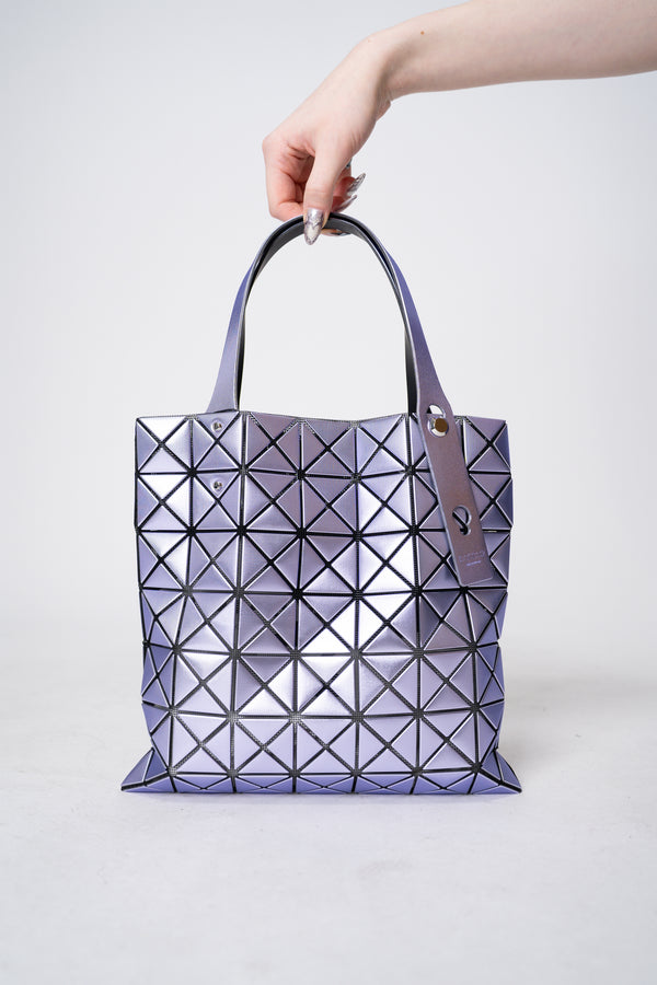Bao Bao Issey Miyake Platinum Mini Metallic Tote Bag in Purple