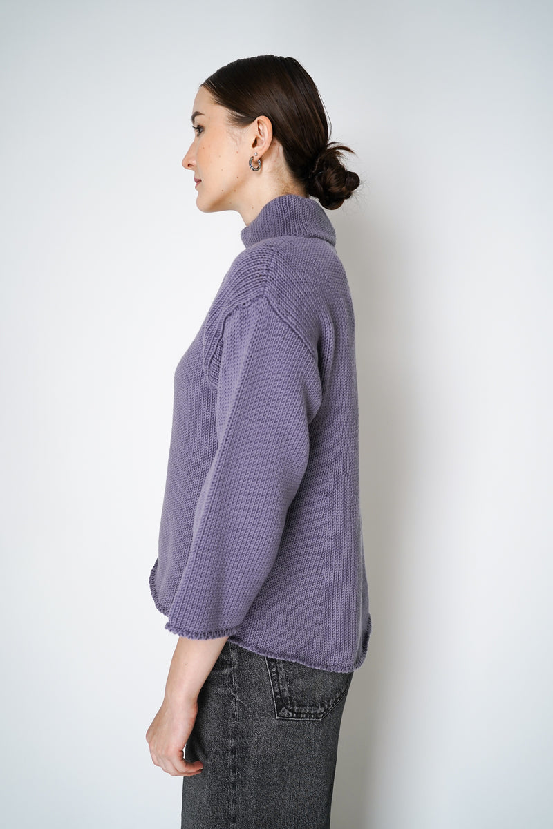 Purple merino wool sweater store