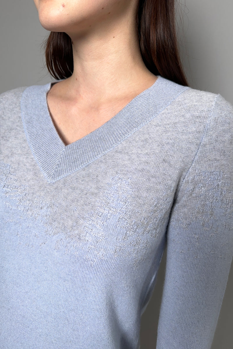 Tonet Intarsia Knit Sweater Dress in Sky Blue - Ashia Mode – Vancouver, BC