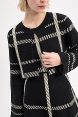 Dorothee Schumacher Check Challenge Cardigan Vancouver. Shop Online or in Store.