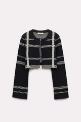 Dorothee Schumacher Check Challenge Cardigan Vancouver. Shop Online or in Store.