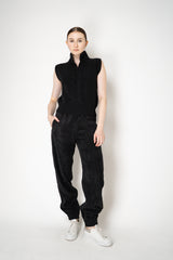 D. Exterior Corduroy Joggers with Zip Cuffs in Black Vancouver. Shop Online or in Store.