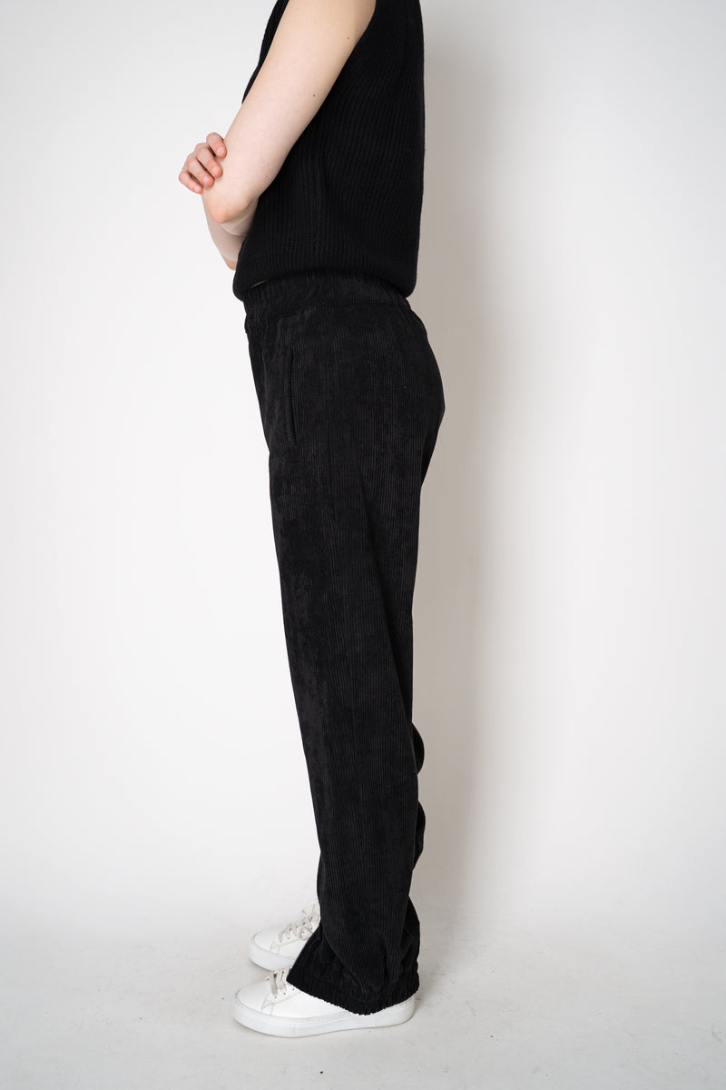 D. Exterior Corduroy Joggers with Zip Cuffs in Black Vancouver. Shop Online or in Store.