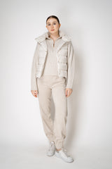 D. Exterior Corduroy Joggers with Zip Cuffs in Light Beige Vancouver. Shop Online or in Store.