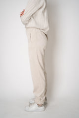 D. Exterior Corduroy Joggers with Zip Cuffs in Light Beige Vancouver. Shop Online or in Store.