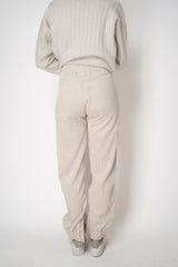 D. Exterior Corduroy Joggers with Zip Cuffs in Light Beige Vancouver. Shop Online or in Store.