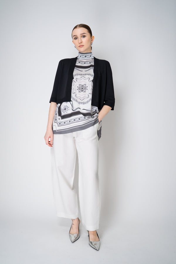 D. Exterior Cropped Knit Cardigan in Black Vancouver. Shop Online or in Store.