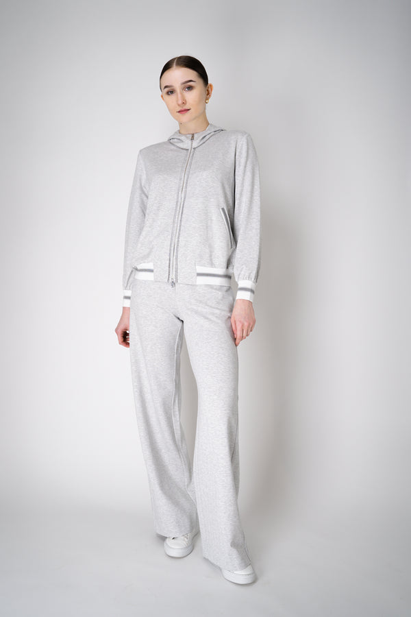 D. Exterior Knit Track Jacket in Grey Chevron Vancouver. Shop Online or in Store