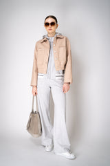 D. Exterior Knit Track Jacket in Grey Chevron Vancouver. Shop Online or in Store