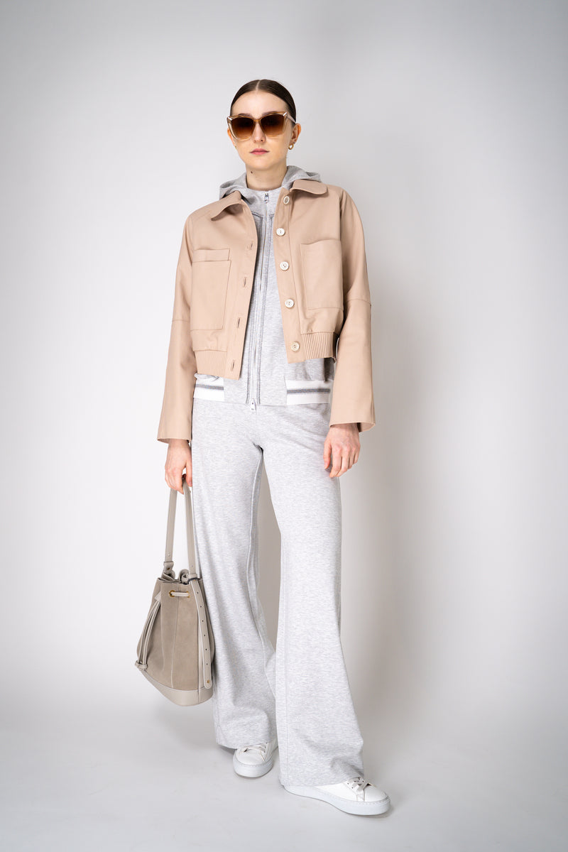 D. Exterior Knit Track Jacket in Grey Chevron Vancouver. Shop Online or in Store