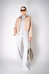 D. Exterior Knit Track Jacket in Grey Chevron Vancouver. Shop Online or in Store
