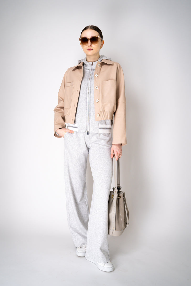 D. Exterior Knit Track Jacket in Grey Chevron Vancouver. Shop Online or in Store