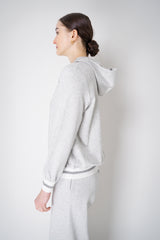 D. Exterior Knit Track Jacket in Grey Chevron Vancouver. Shop Online or in Store
