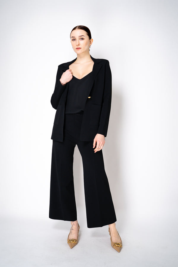 D. Exterior Knitted Pull-On Style Wide Leg Pants in Black Vancouver. Shop Online or in Store.