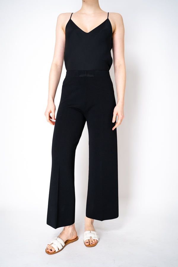 D. Exterior Knitted Pull-On Style Wide Leg Pants in Black Vancouver. Shop Online or in Store.