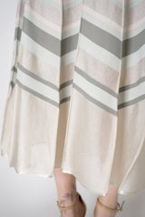 D. Exterior Long Ribbed Knit Dress with Lurex Details in Sage Green Vancouver. Shop Online or in Store