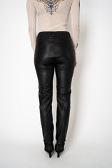 D. Exterior Pull-On Style Faux Leather Trousers in Black Vancouver. Shop Online or in Store.