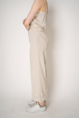 D. Exterior Pull-On Style Wide Cropped Corduroy Trousers in Cream Vancouver. Shop Online or in Store.