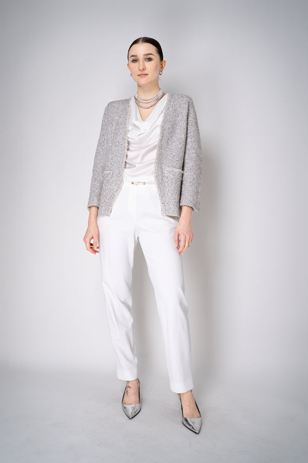 D. Exterior Satin Cowl Neck Top  in White Vancouver. Shop Online or in Store.