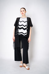 D. Exterior Silk Georgette Duster Shawl in Black Vancouver. Shop Online or in Store.
