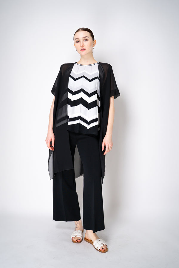 D. Exterior Silk Georgette Duster Shawl in Black Vancouver. Shop Online or in Store.